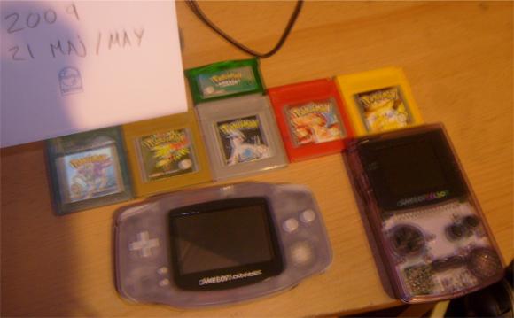 Gameboy Advance och color samt 6 pokemon spel!