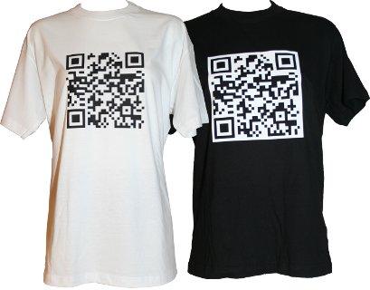 Kul med Android & iPhone: T-Shirt med QR kod