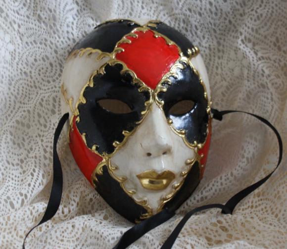 Venetiansk teatermask maskerad mask