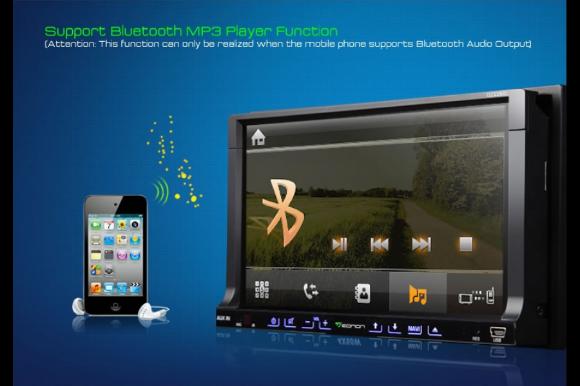 EONON 7" 2 DIN Digital Pekskärm DVD GPS Bluetooth Radio Löstagbar Panel