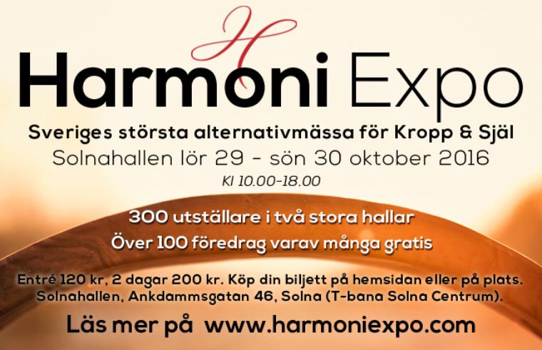 Harmoni-Expo – Sveriges största alternativmässa för Kropp & Själ