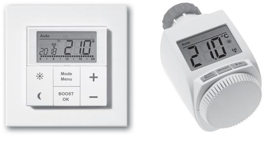 Trådlös termostater styr exakt termperaturen