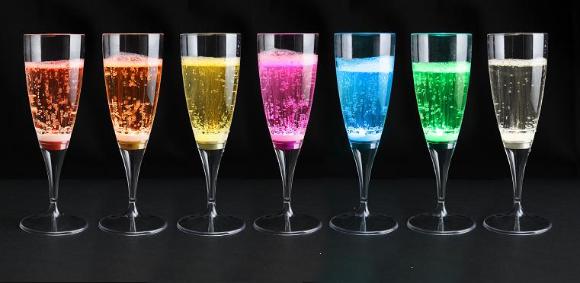 LED Champagne flöjter