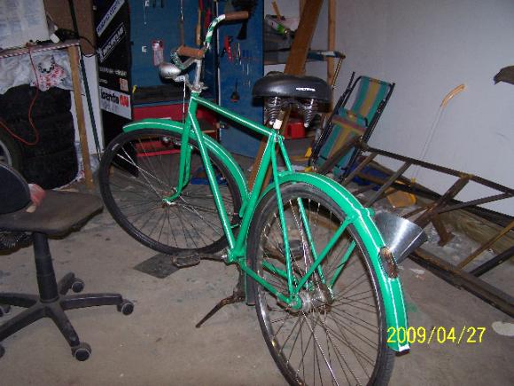 Gammal cykel 28tum rbk färger