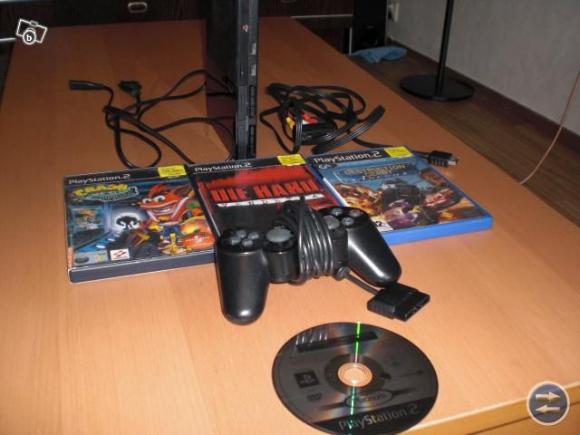 Playstation 2 Inkl. Spel Först Till Kvarn