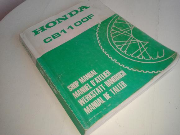 Instruktionsbok Honda CB 1100F