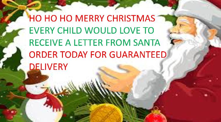 Santa Letter  Every Child would love to receive